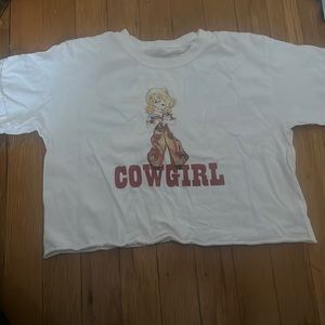 Brandy Melville, cowgirl design crop top